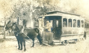 Read about early public transportation options in Eau Claire